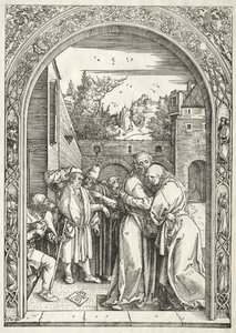 Life of the Virgin: Joachim and Anna Embracing under the Golden Gate by Albrecht Dürer