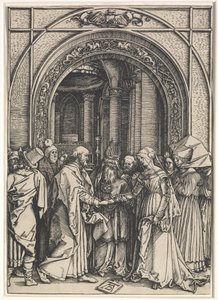 Life of the Virgin: Marriage of the Virgin and St. Joseph by Albrecht Dürer