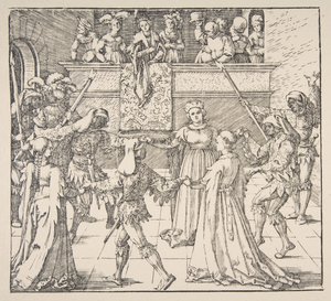 Masquerade Dance with Torches by Albrecht Dürer