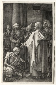 Peter and John Healing the Cripple at the Gate of the Temple, 1512 by Albrecht Dürer