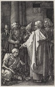 Peter and John Heal the Lame by Albrecht Dürer