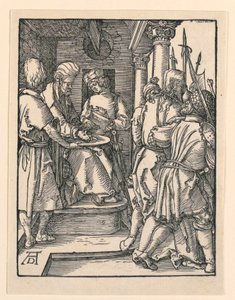 Pilate Washing His Hands, from The Little Passion Series by Albrecht Dürer