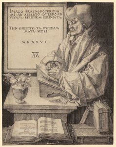 Portrait of Erasmus of Rotterdam by Albrecht Dürer