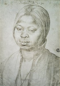 Portrait of Catherine, the Mulatta of the Portuguese Bradao by Albrecht Dürer