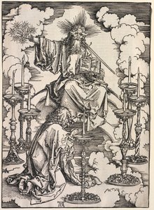 Revelation of St. John: St. John Beholding the Seven Candlesticks, 1511 by Albrecht Dürer