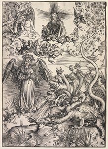 Revelation of St. John: The Woman Clothed with the Sun by Albrecht Dürer