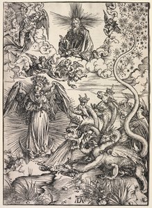 Revelation of St. John: The Woman Clothed with the Sun by Albrecht Dürer