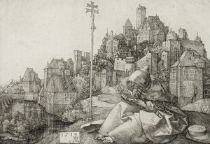 Saint Anthony Reading by Albrecht Dürer