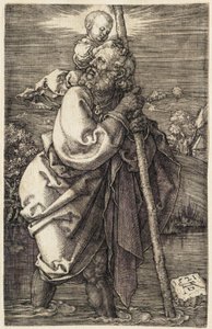 Saint Christopher Facing Left by Albrecht Dürer