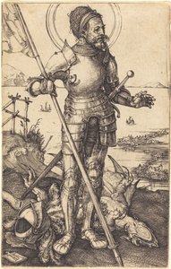 Saint George Standing by Albrecht Dürer