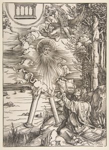 Saint John Devouring the Book, from "The Apocalypse" by Albrecht Dürer