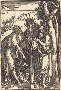 Saint John the Baptist and Saint Onuphrius by Albrecht Dürer