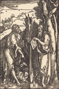 Saint John the Baptist and Saint Onuphrius by Albrecht Dürer