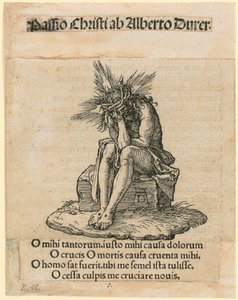 Man of Sorrows, Title Page of the Series "Small Woodcut Passion" by Albrecht Dürer