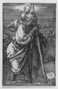 St. Christopher Facing to the Left by Albrecht Dürer