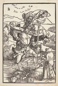 St. Christopher in the Wilderness with a Flight of Birds
