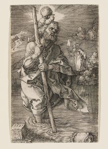 St. Christopher with the Head Turned to the Right by Albrecht Dürer