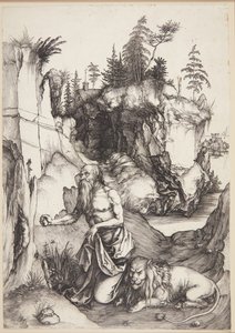 St. Jerome Penitent in the Wilderness by Albrecht Dürer
