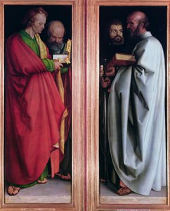 St. John with St. Peter and St. Paul with St. Mark by Albrecht Dürer