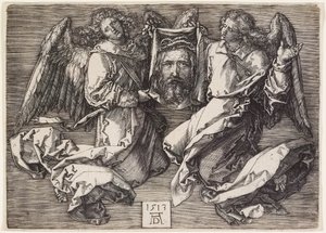 Sudarium Displayed by Two Angels by Albrecht Dürer