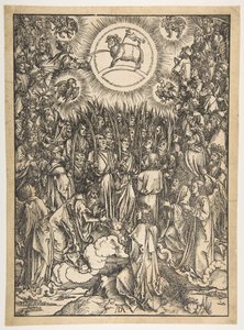 The Adoration of the Lamb, from The Apocalypse, Latin Edition, 1511 by Albrecht Dürer