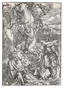 The Agony in the Garden, from the series The Great Passion by Albrecht Dürer