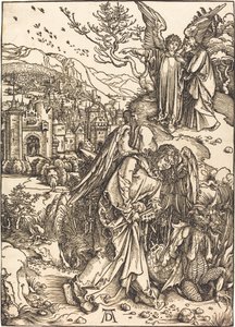 The Angel with the Key to the Bottomless Pit by Albrecht Dürer
