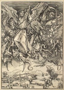 The Apocalypse: Saint Michael Fighting the Dragon by Albrecht Dürer