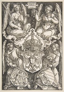 The Arms of the Empire and of Nuremberg, 1521 by Albrecht Dürer