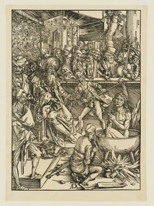 The Attempted Martyrdom of Saint John in a Cauldron of Burning Oil Under Domitian by Albrecht Dürer