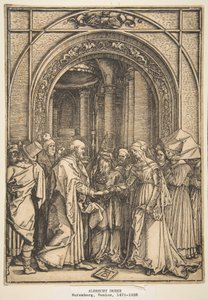 The Betrothal of the Virgin, from "The Life of the Virgin" by Albrecht Dürer