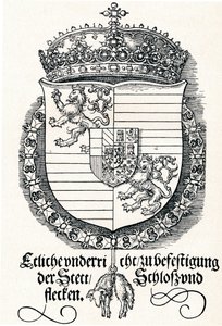 The Coat of Arms of Ferdinand I, King of Hungary and Bohemia by Albrecht Dürer