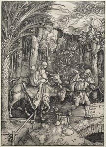 The Flight into Egypt by Albrecht Dürer
