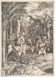 The Flight into Egypt, from The Life of the Virgin, from the Latin Edition, 1511