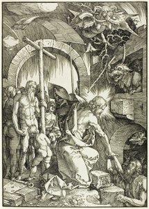 The Harrowing of Hell - Christ in Limbo, Plate Nine from The Large Passion