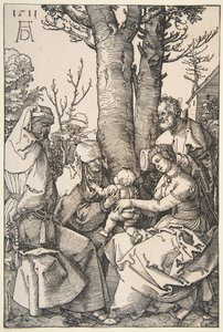 The Holy Family with Saint Joachim and Saint Anne by Albrecht Dürer