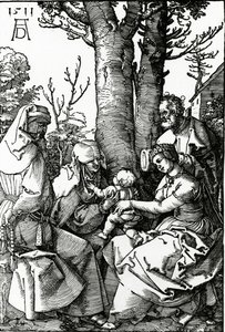 The Holy Family with St. Anne and St. Joachim, 1511 by Albrecht Dürer