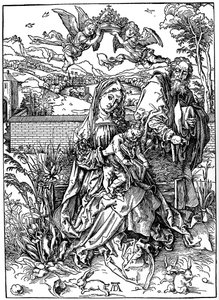 The Holy Family with the Three Hares