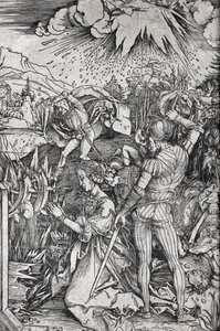 The Torture of St. Catherine of Alexandria by Albrecht Dürer