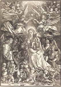 The Virgin Surrounded by Many Angels