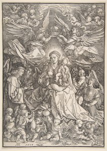The Virgin Surrounded by Many Angels by Albrecht Dürer