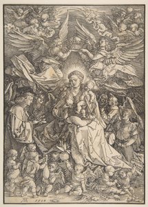 The Virgin Surrounded by Many Angels by Albrecht Dürer