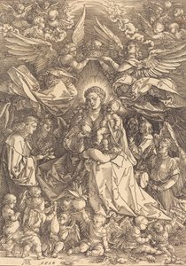 The Virgin Surrounded by Many Angels