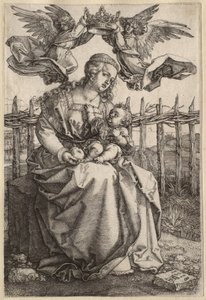 The Virgin and Child Crowned by Two Angels by Albrecht Dürer