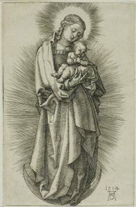 The Virgin on the Crescent with a Diadem by Albrecht Dürer