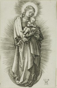 The Virgin on the Crescent with a Diadem by Albrecht Dürer