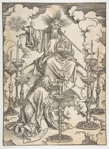 The Vision of the Seven Candlesticks, from The Apocalypse, German Edition 1498 by Albrecht Dürer