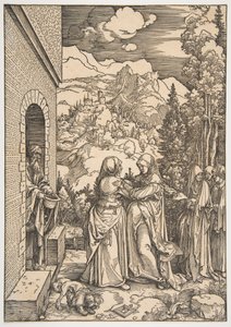 The Visitation, from "The Life of The Virgin" by Albrecht Dürer