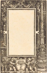 Title-Border with Putti Holding the Pirckheimer Arms by Albrecht Dürer