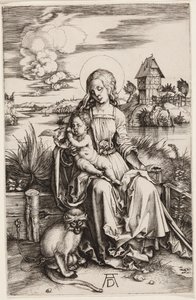 Virgin and Child with the Monkey by Albrecht Dürer